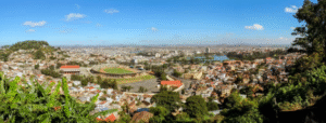 Panoramic view of the city of Antananarivo, capilal of Madagascar