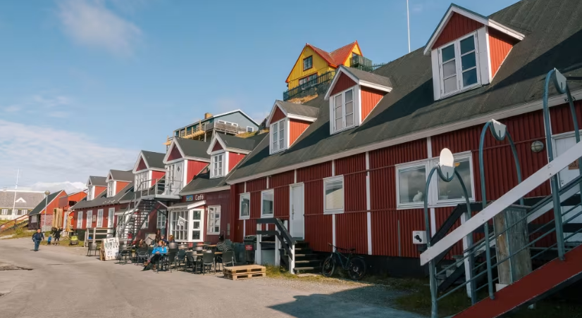 Brightly coloured houses are a signature characteristic of Nuuk